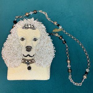 Mary Frances Hand Beaded Poodle "Fifi" Handbag